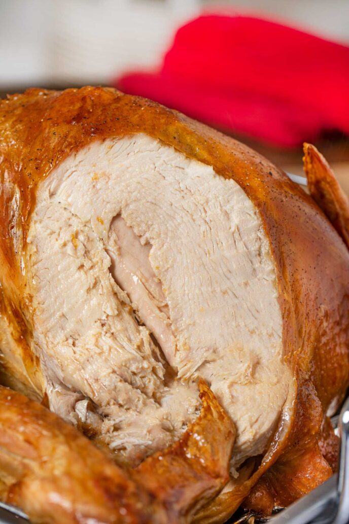 Inside of Deep Fried Turkey