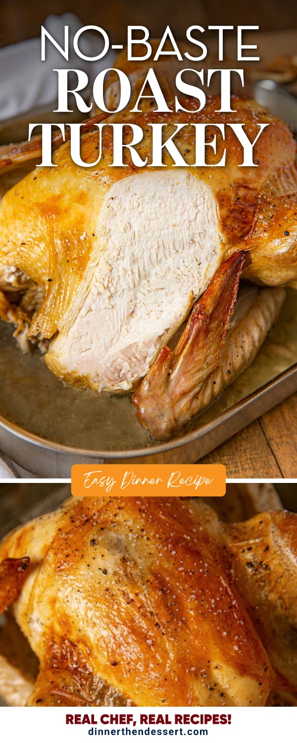 Golden turkey whole with one slice taken