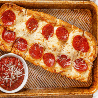 Snack bread on a platter