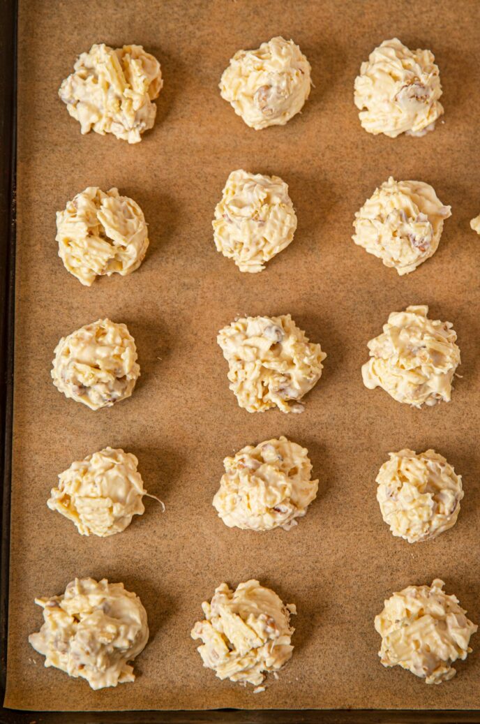 Potato Chip Clusters on Tray