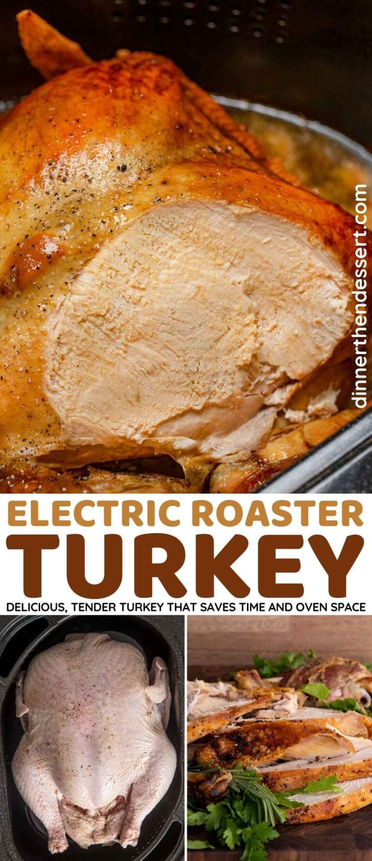 Roast Turkey Recipe (In Electric Roaster Oven) [VIDEO] Dinner, then
