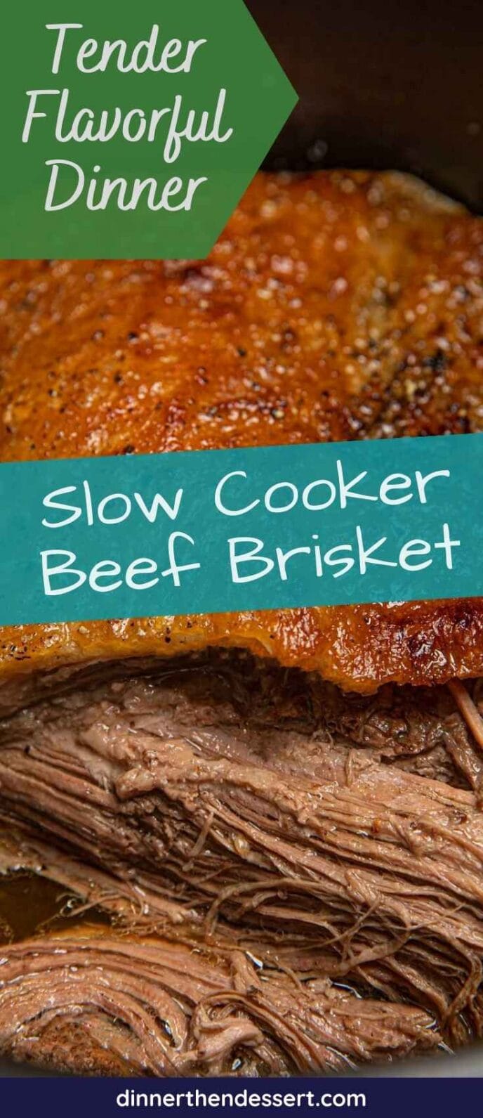 Slow Cooker Beef Brisket Recipe - Dinner, then Dessert