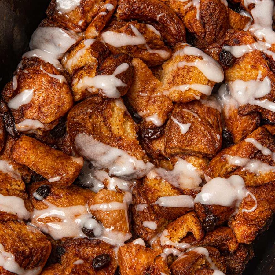 Crockpot Cinnamon Roll Casserole