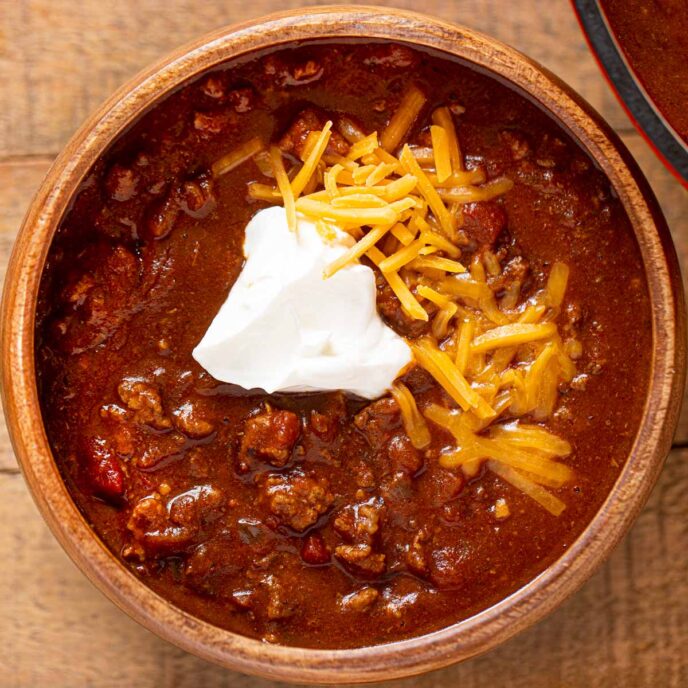 Easy Beef Taco Chili Recipe [VIDEO] - Dinner, then Dessert