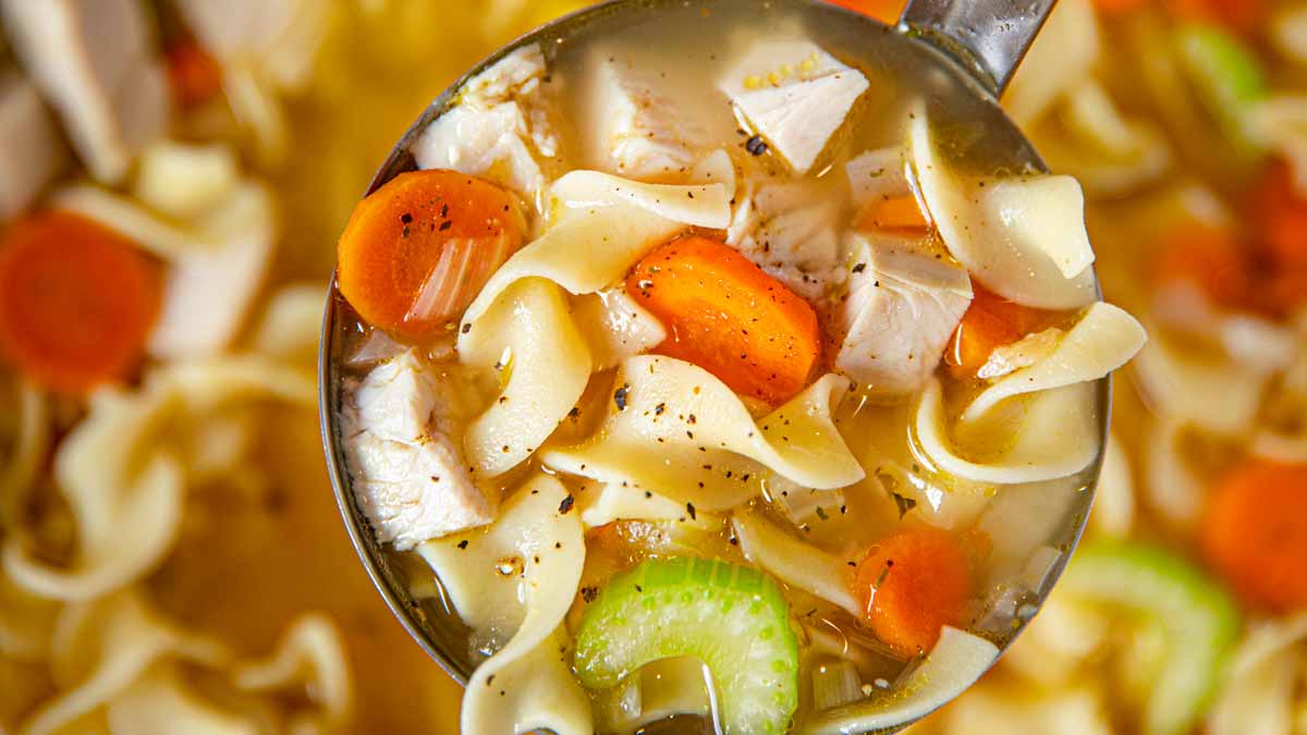 Easy Leftover Turkey Soup Recipe - Dinner, then Dessert