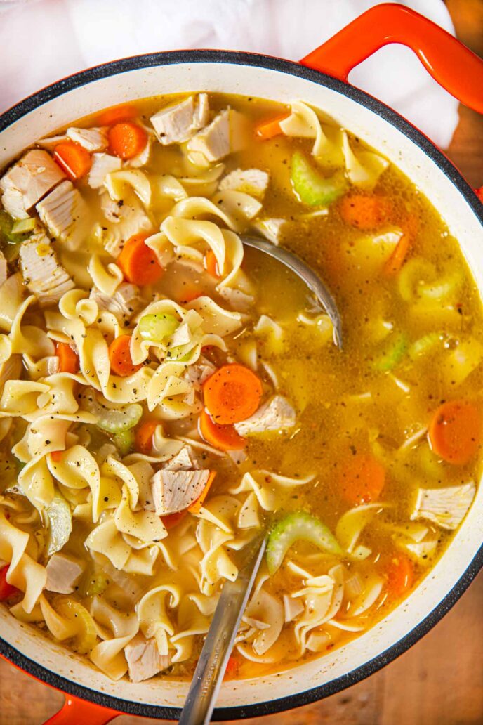 Turkey Noodle Leftover Soup