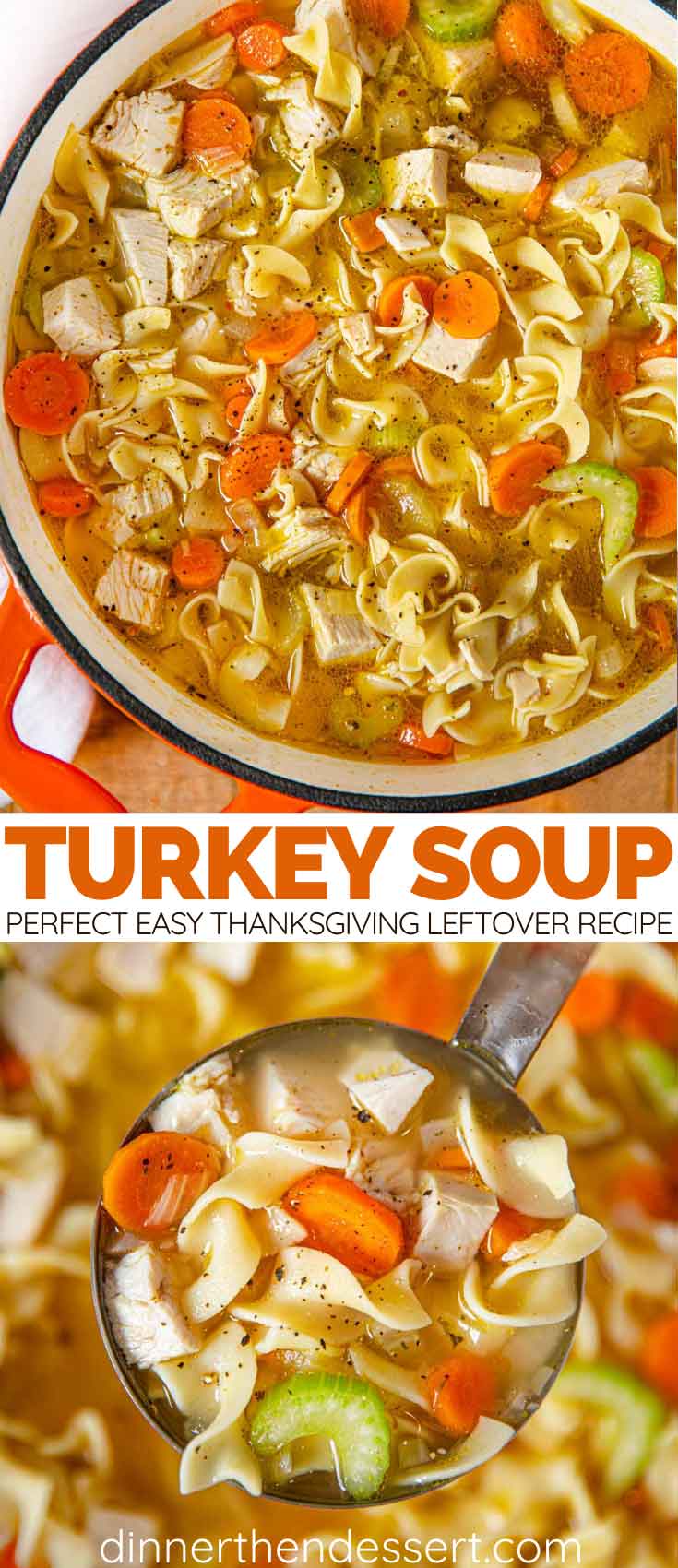 Easy Leftover Turkey Soup Recipe Dinner Then Dessert