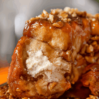 Cream cheese stuffed monkey bread