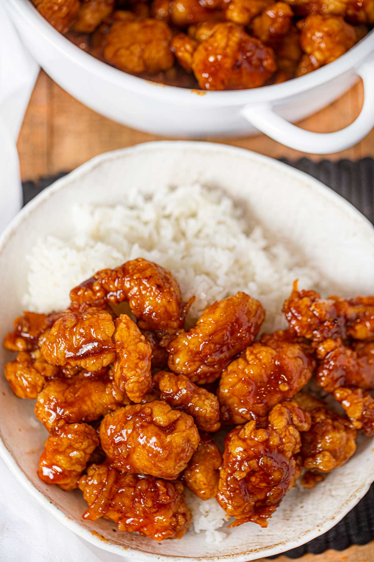 Orange Chicken And White Rice