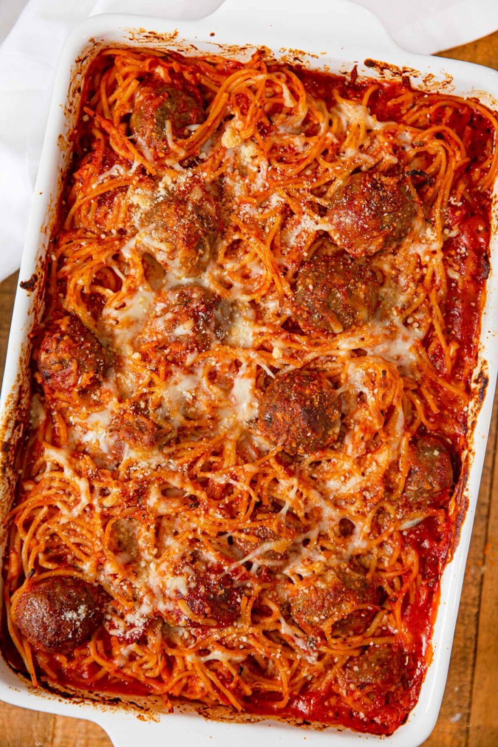 Baked Spaghetti and Meatballs Recipe Dinner, then Dessert