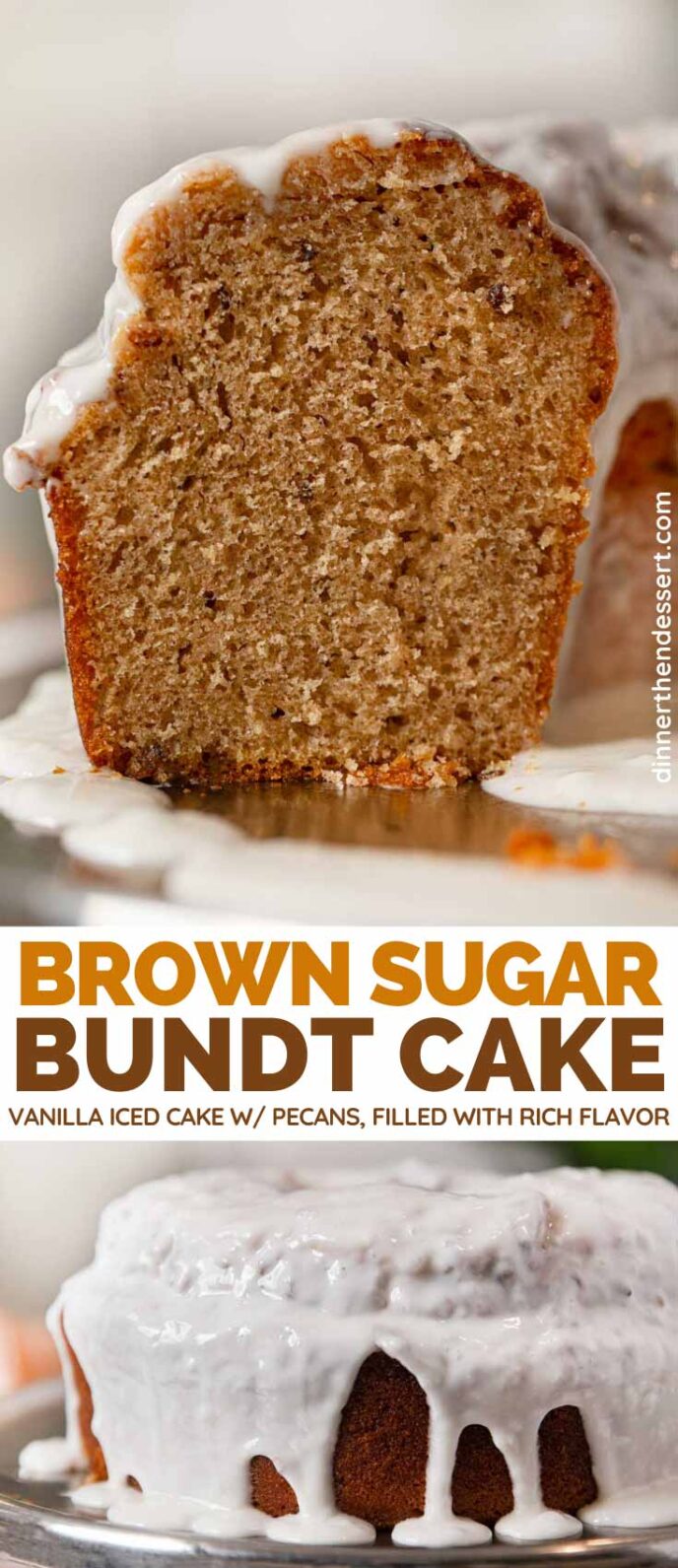 Brown Sugar Bundt Cake collage