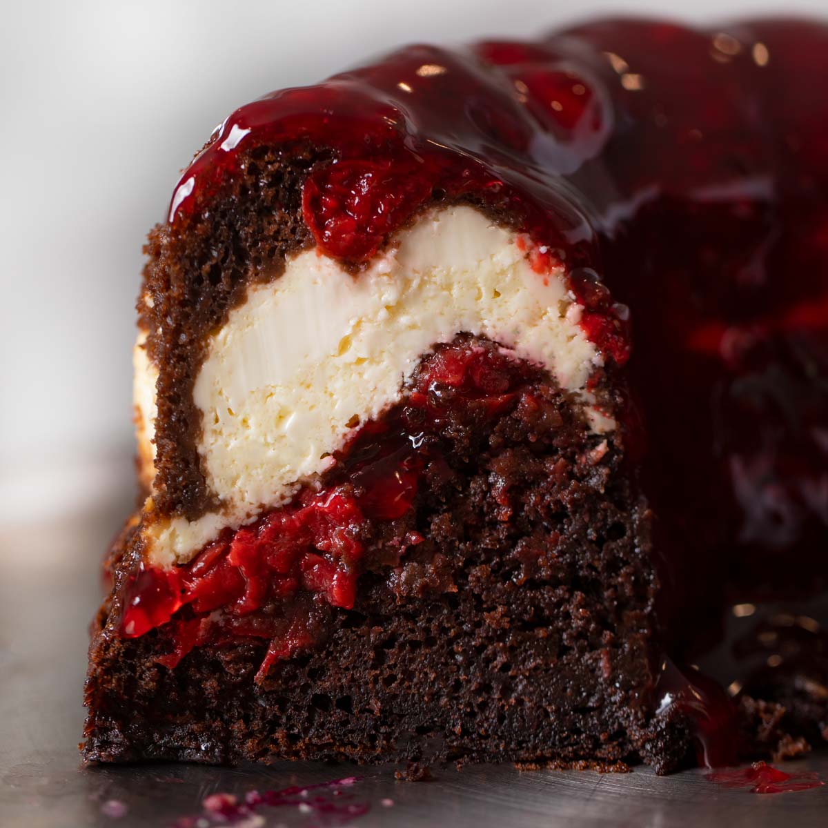 Cherry-Vanilla Bundt Cake