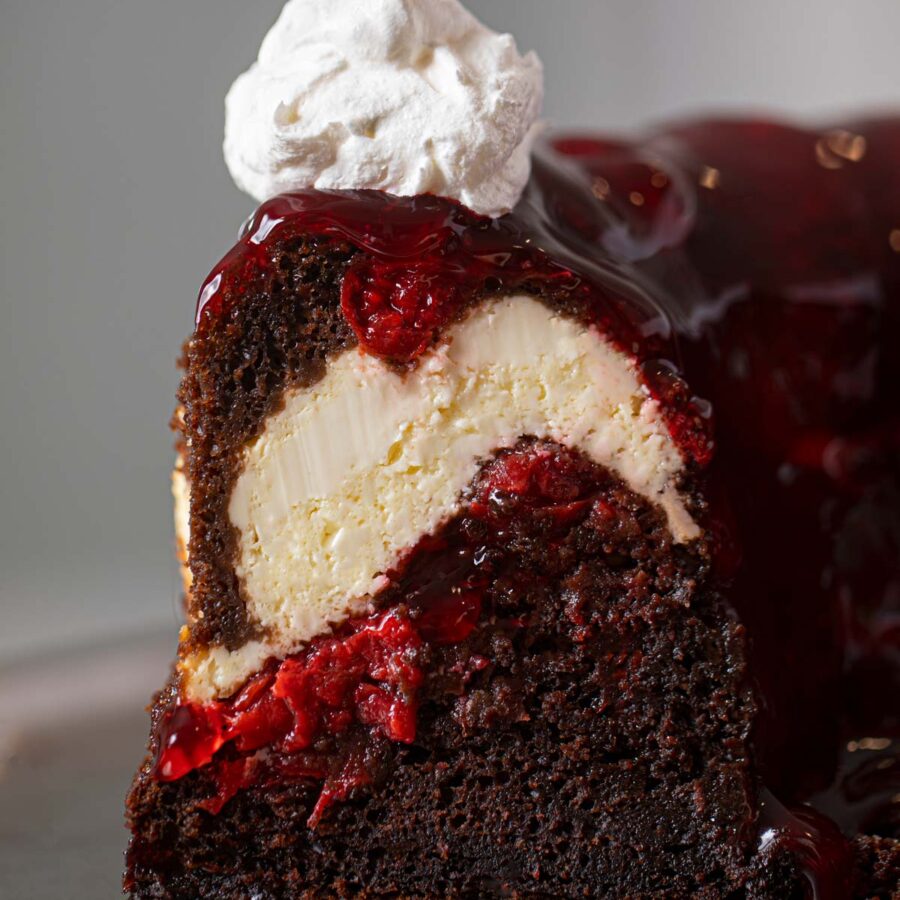 Red Velvet Cheesecake Bundt Cake Recipe - Dinner, Then Dessert