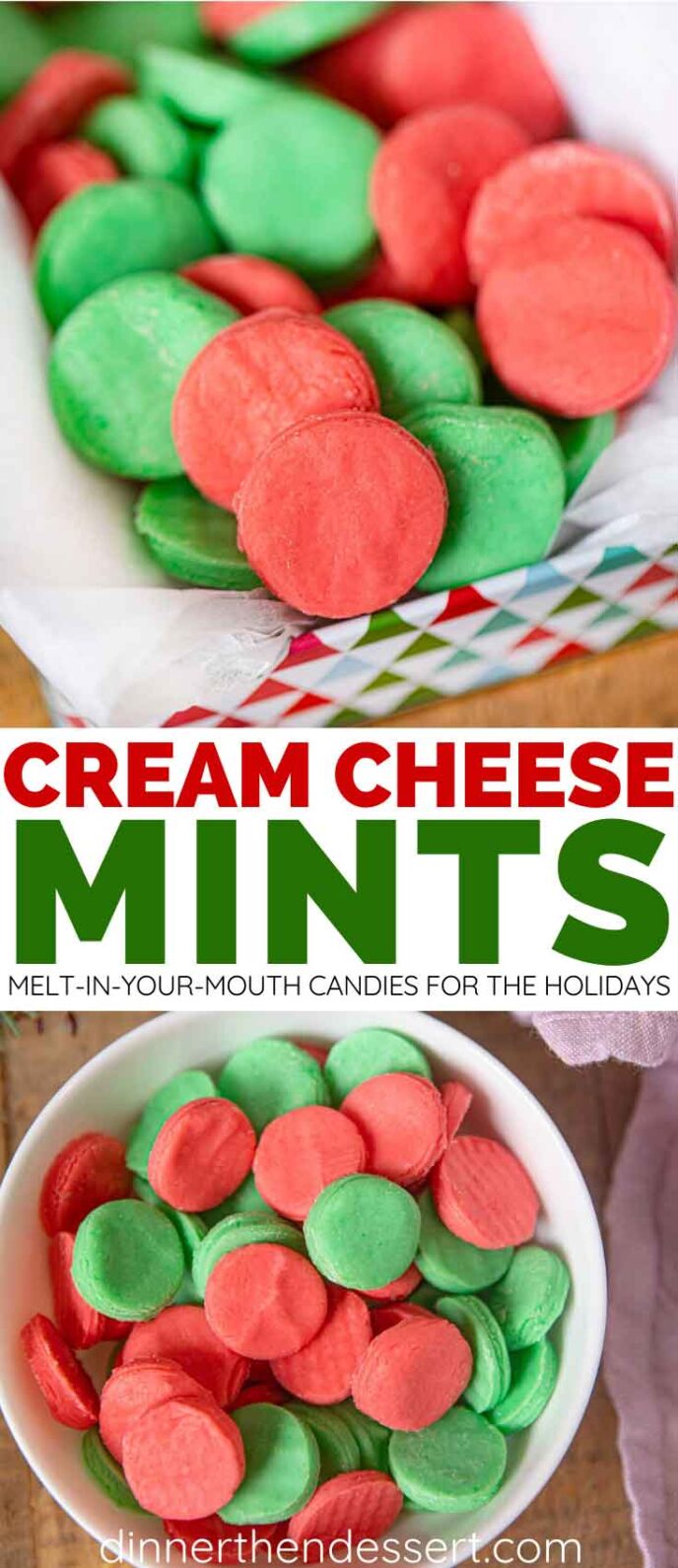 Cream Cheese Mints collage