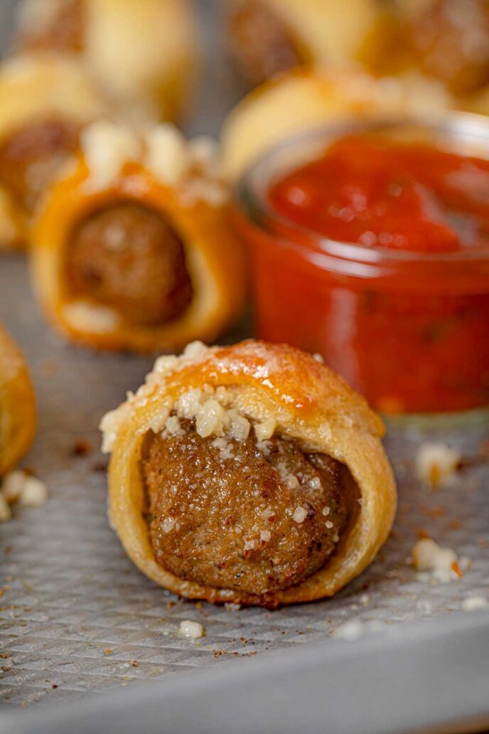 Garlic Bread Meatball Bites