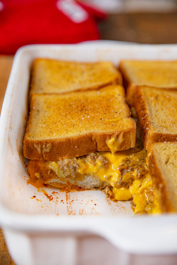 Grilled Cheese Breakfast Casserole Recipe Dinner Then Dessert