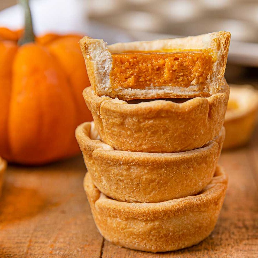 Mini Pumpkin Pie Recipe Done In Minutes Dinner Then Dessert