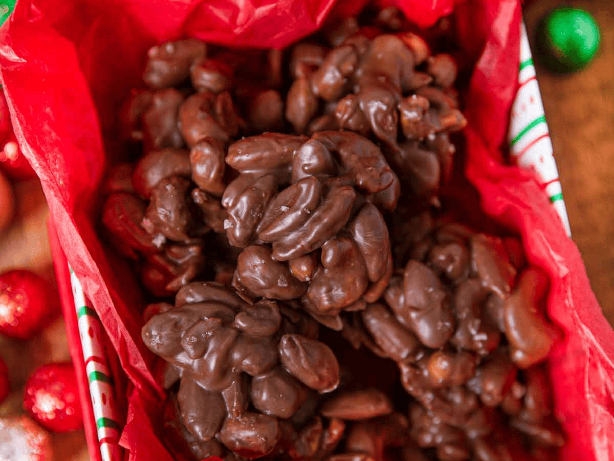 Candy in a holiday box