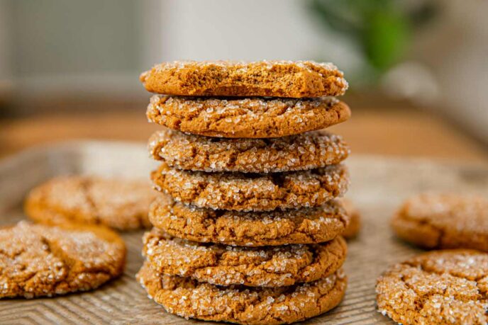 Stack of Molasses Cookies