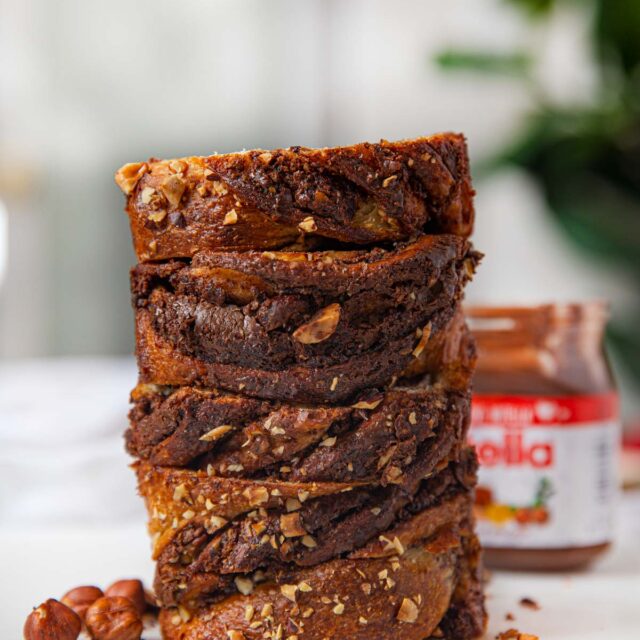Stack of Nutella Bread Slices