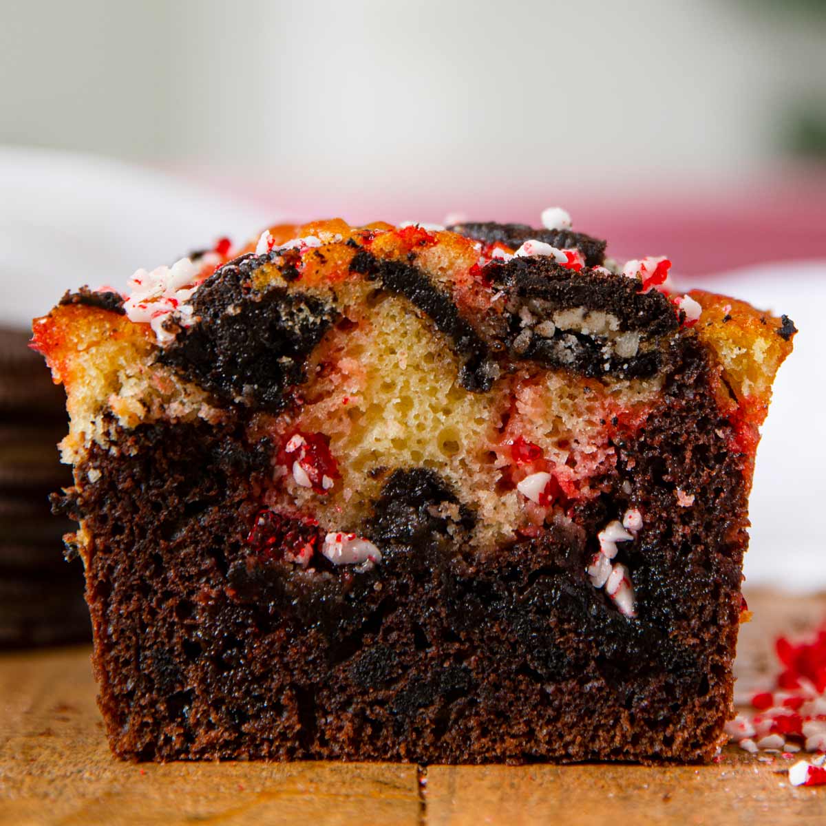 Oreo Peppermint Bark Bread