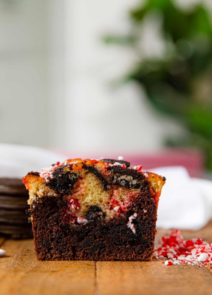 Oreo Peppermint Bark Bread