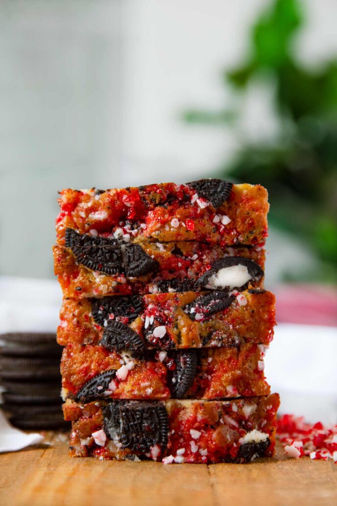 Oreo Peppermint Bark Bread