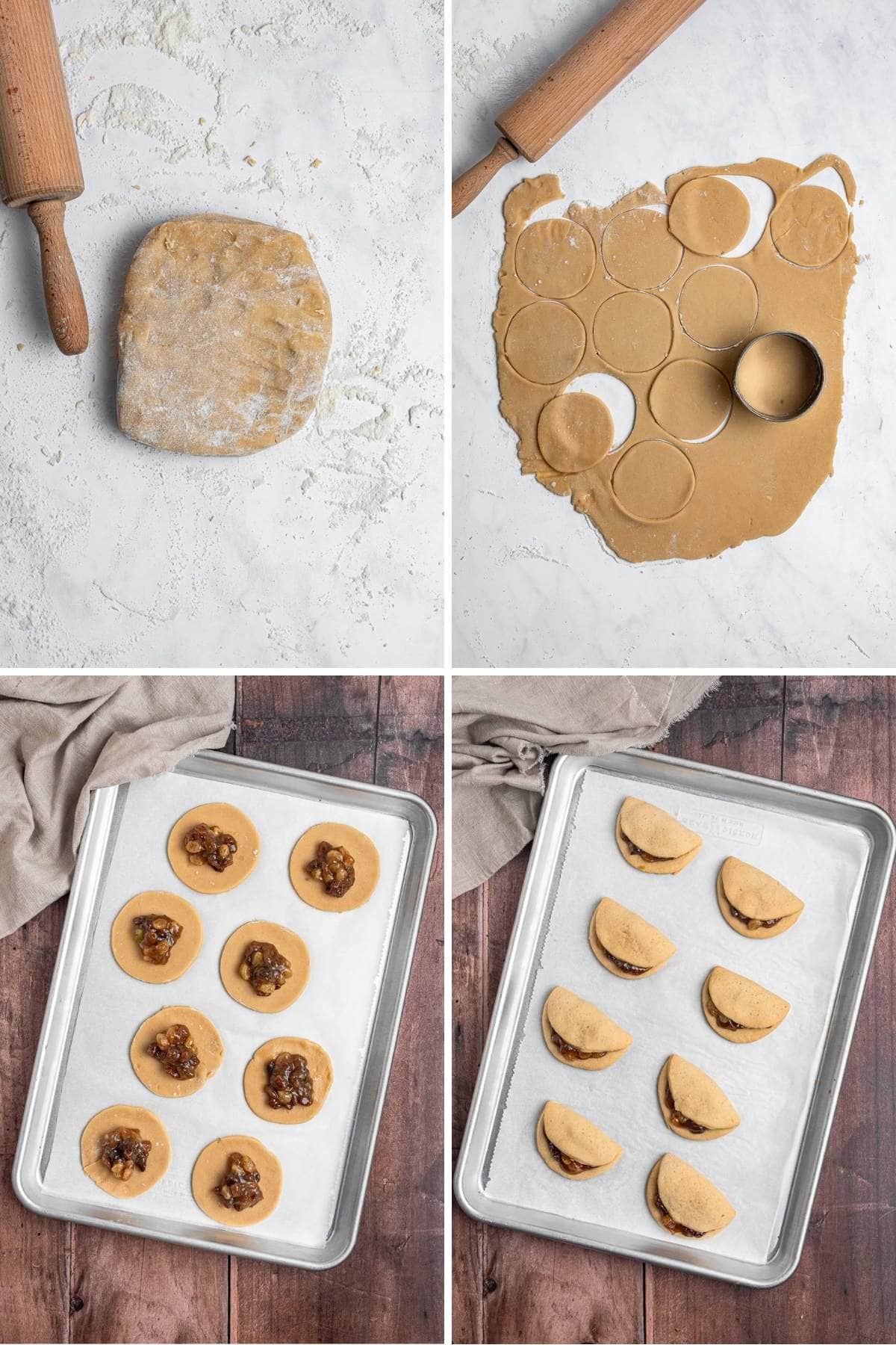 Raisin Filled Cookies collage