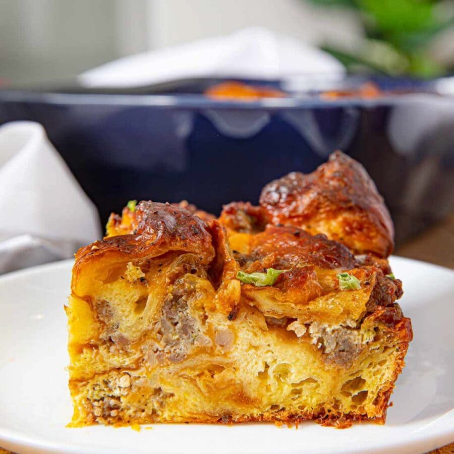 Sausage Breakfast Croissant Casserole Recipe Dinner Then Dessert