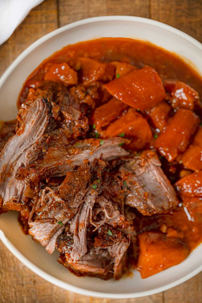 Slow Cooker Caribbean Beef Chuck Roast with Root Vegetables