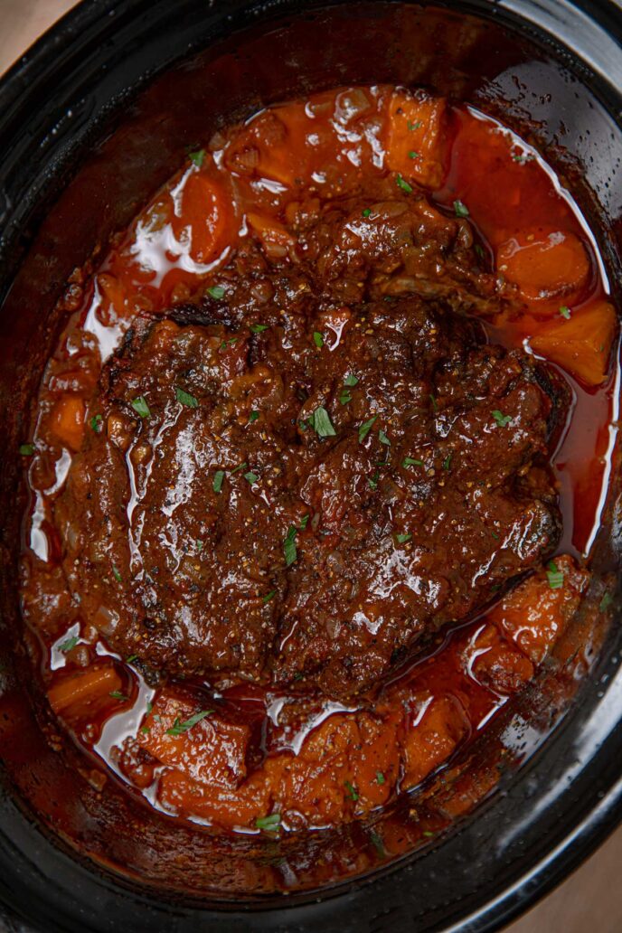 Slow Cooker Caribbean Pot Roast Recipe - Dinner, then Dessert