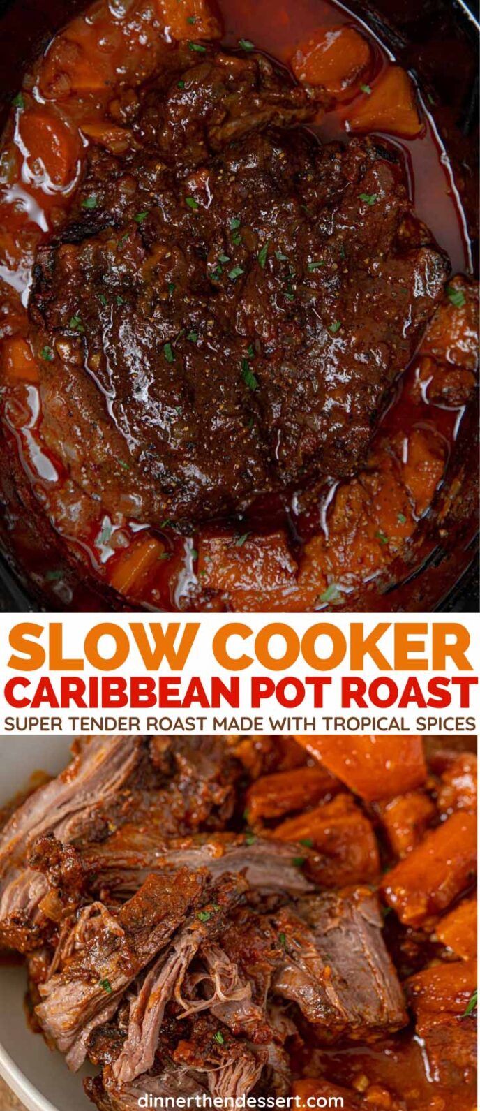 Crock Pot Caribbean Pot Roast collage