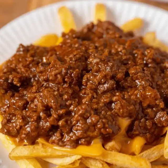 Chili served over fries