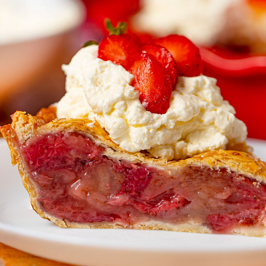 Baked Strawberry Pie Recipe - Dinner, then Dessert