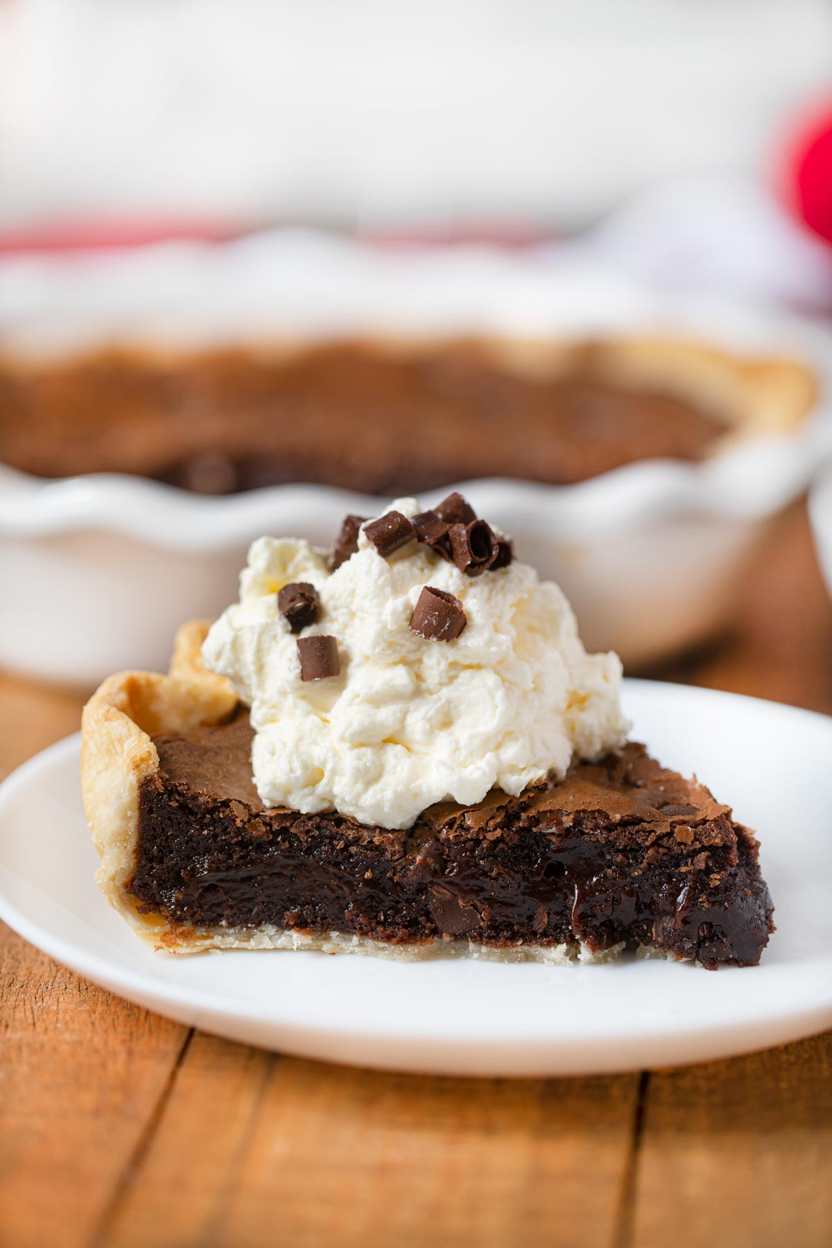Chocolate Brownie Pie Recipe (Fudgy, Rich &amp; Easy) - Dinner, then Dessert