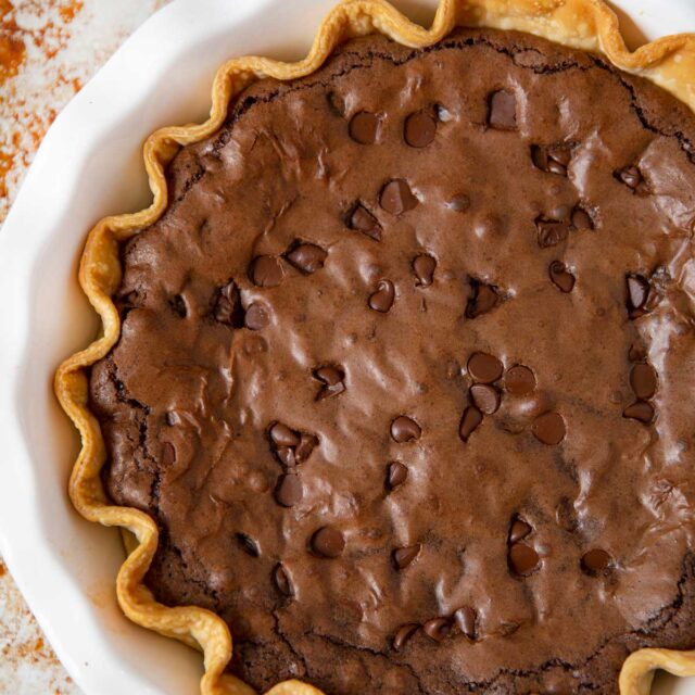 Whole Brownie Pie