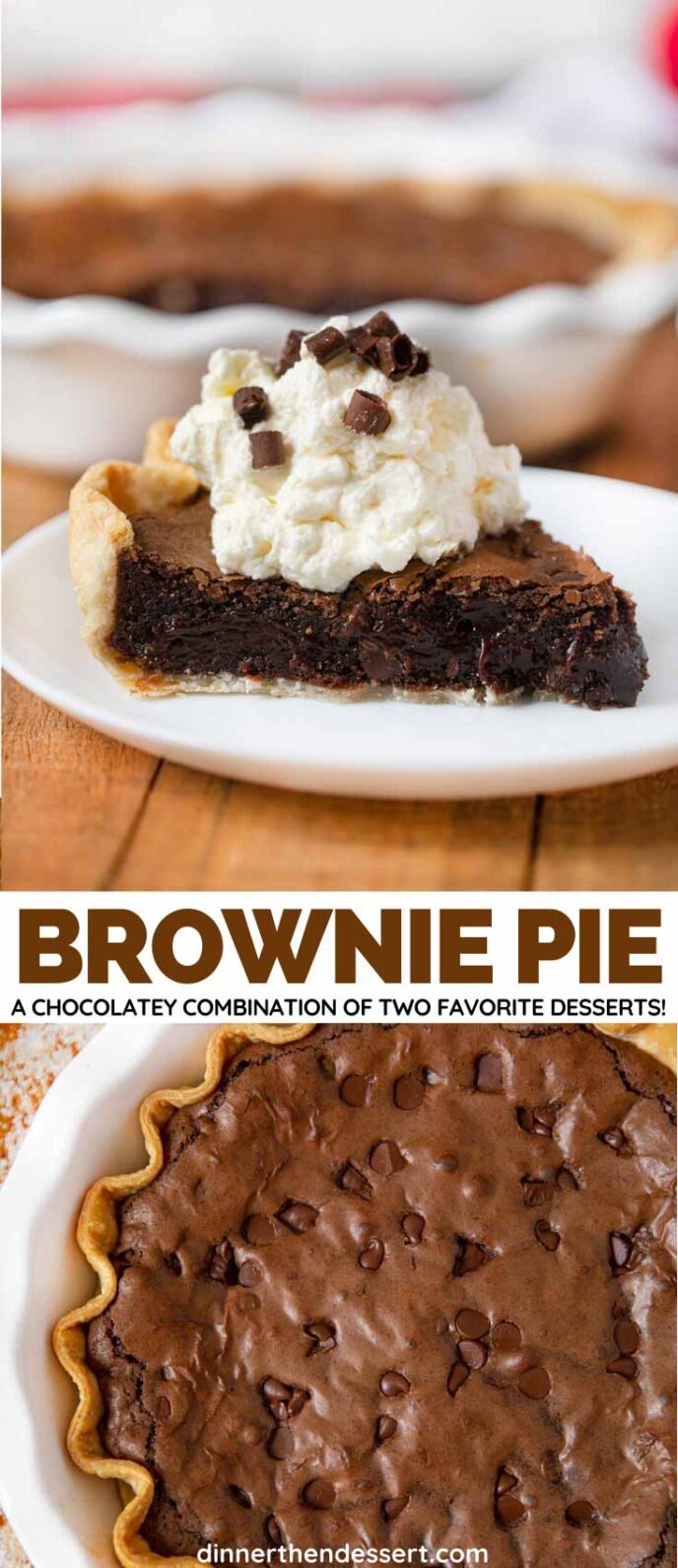 Cioccolato Brownie Pie collage