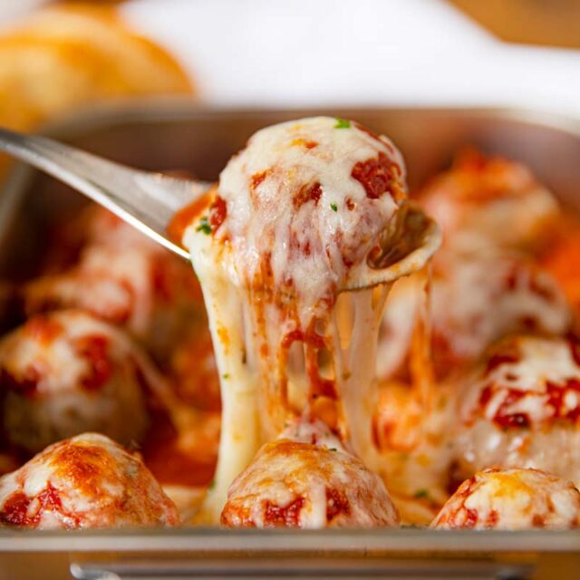 Cheesy Meatball Bake