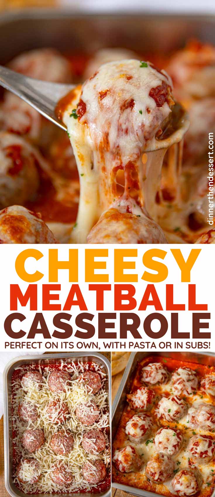 Cheesy Meatball Casserole Recipe - Dinner, then Dessert