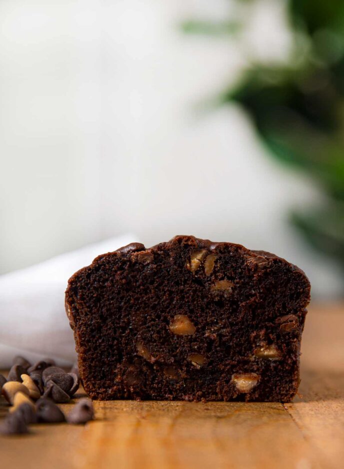 Peanut Butter Chocolate Chip Bread slice