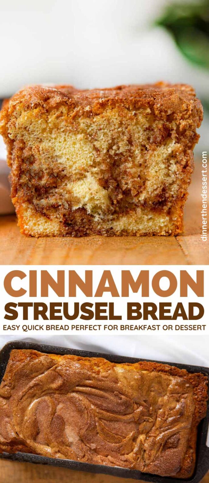 Cinnamon Streusel Bread collage