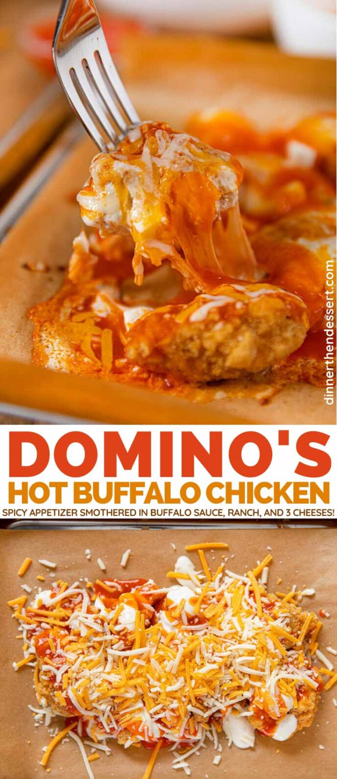 Domino's Hot Buffalo Chicken (Copycat) collage