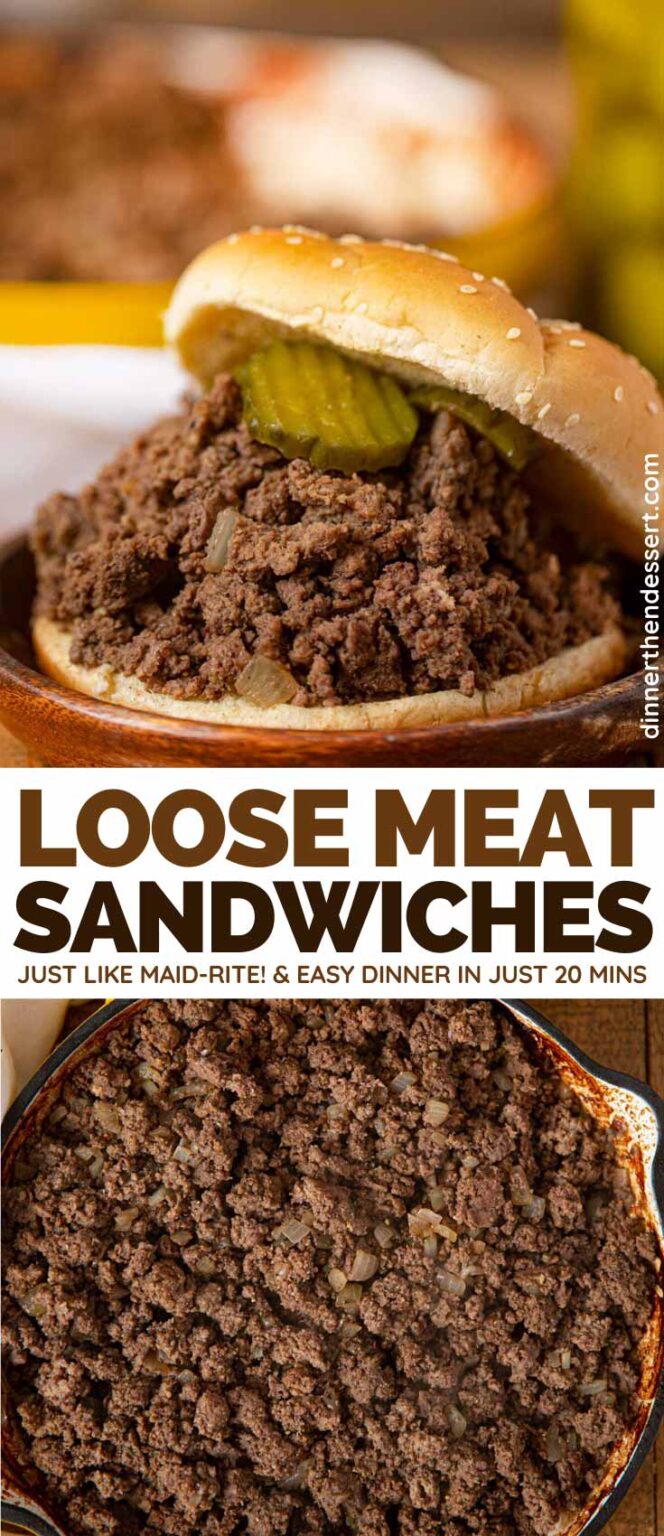 Loose Meat Sandwiches Recipe (Just like MaidRite) Dinner, then Dessert