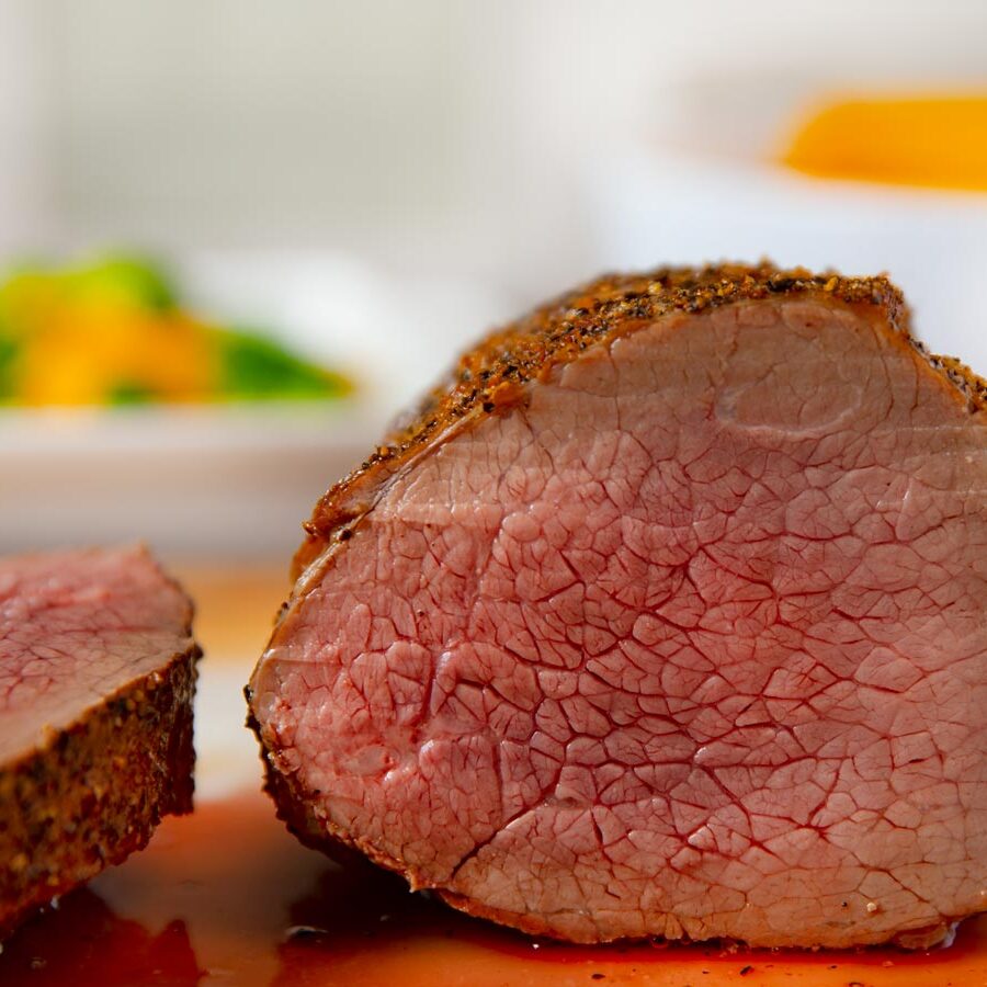 Pepper Crusted Roast Beef Recipe - Dinner, then Dessert
