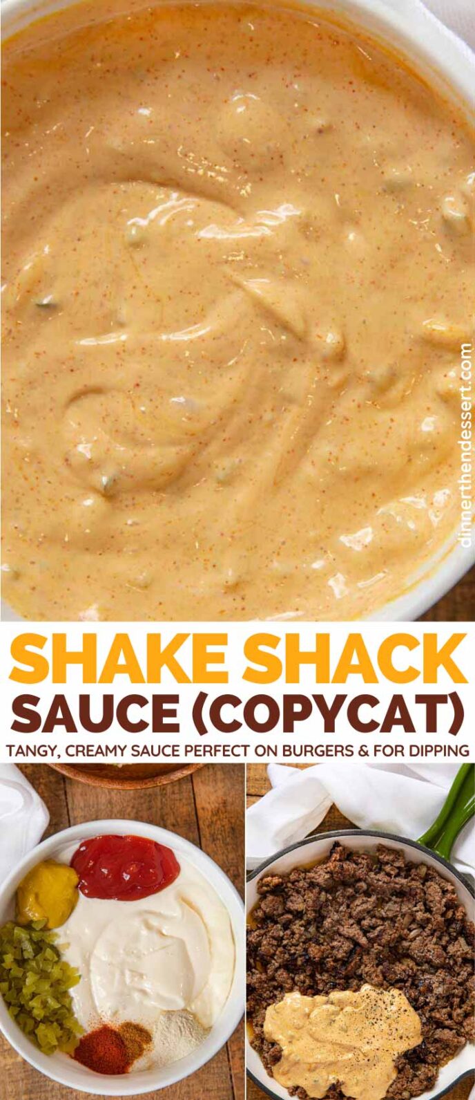 Shake Shack Sauce Copycat collage