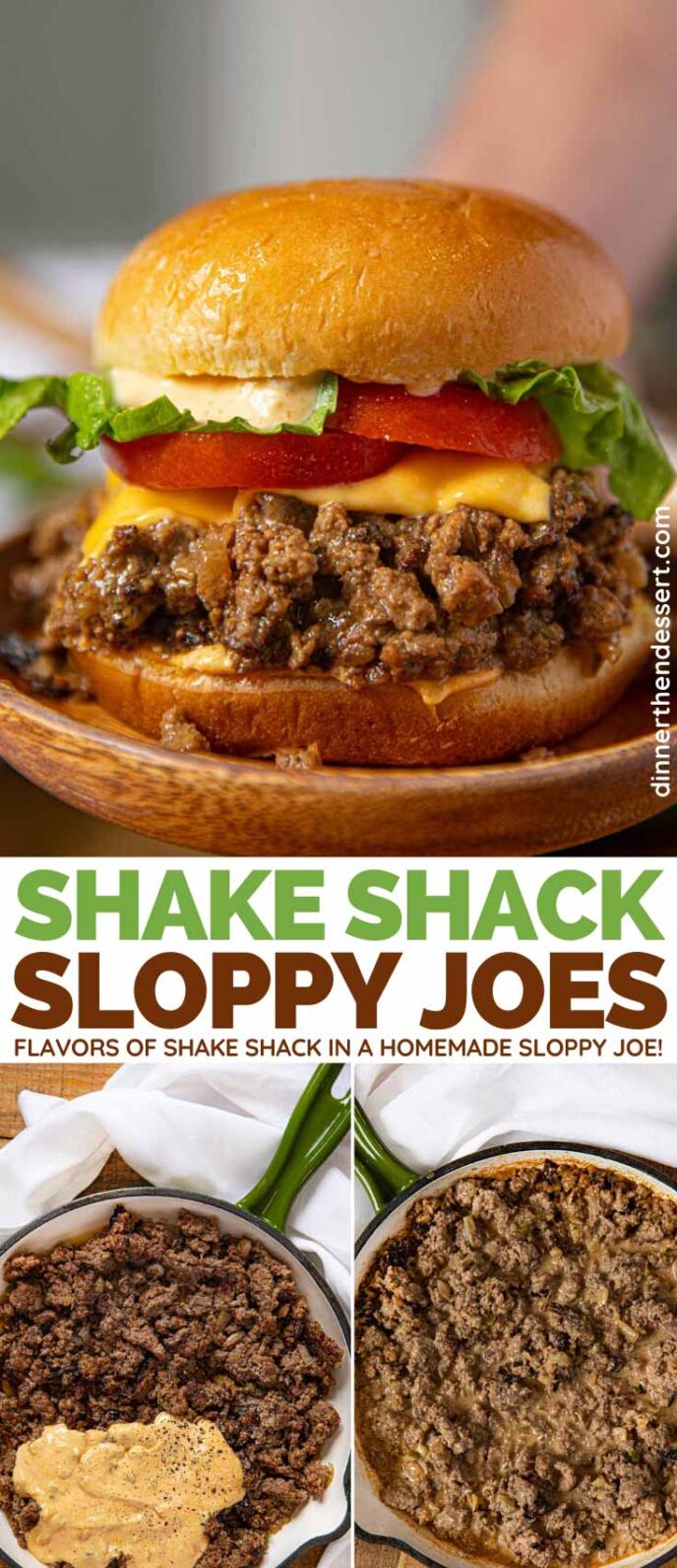 Shake Shack Sloppy Joes collage