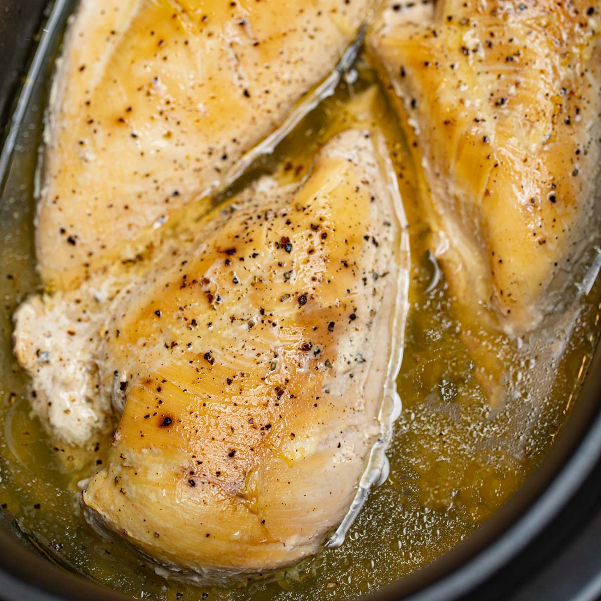 Slow Cooker Chicken Breasts Recipe (Not DRY!) - Dinner, then Dessert