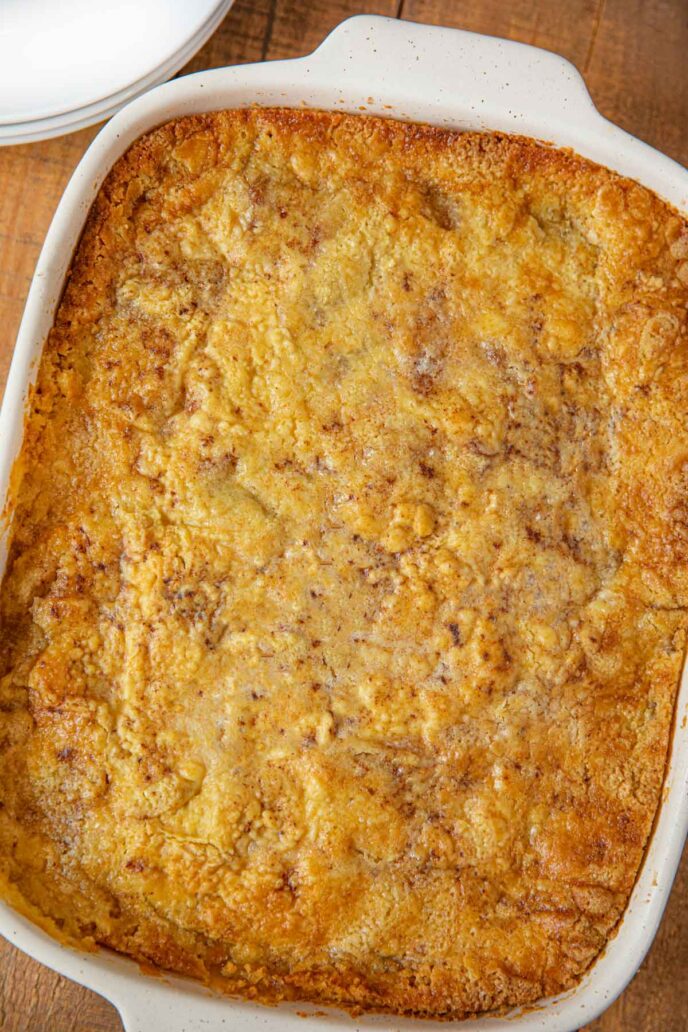 Apple Crumble in baking dish