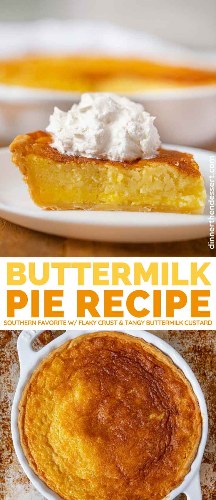 Buttermilk Pie Recipe - Dinner, then Dessert