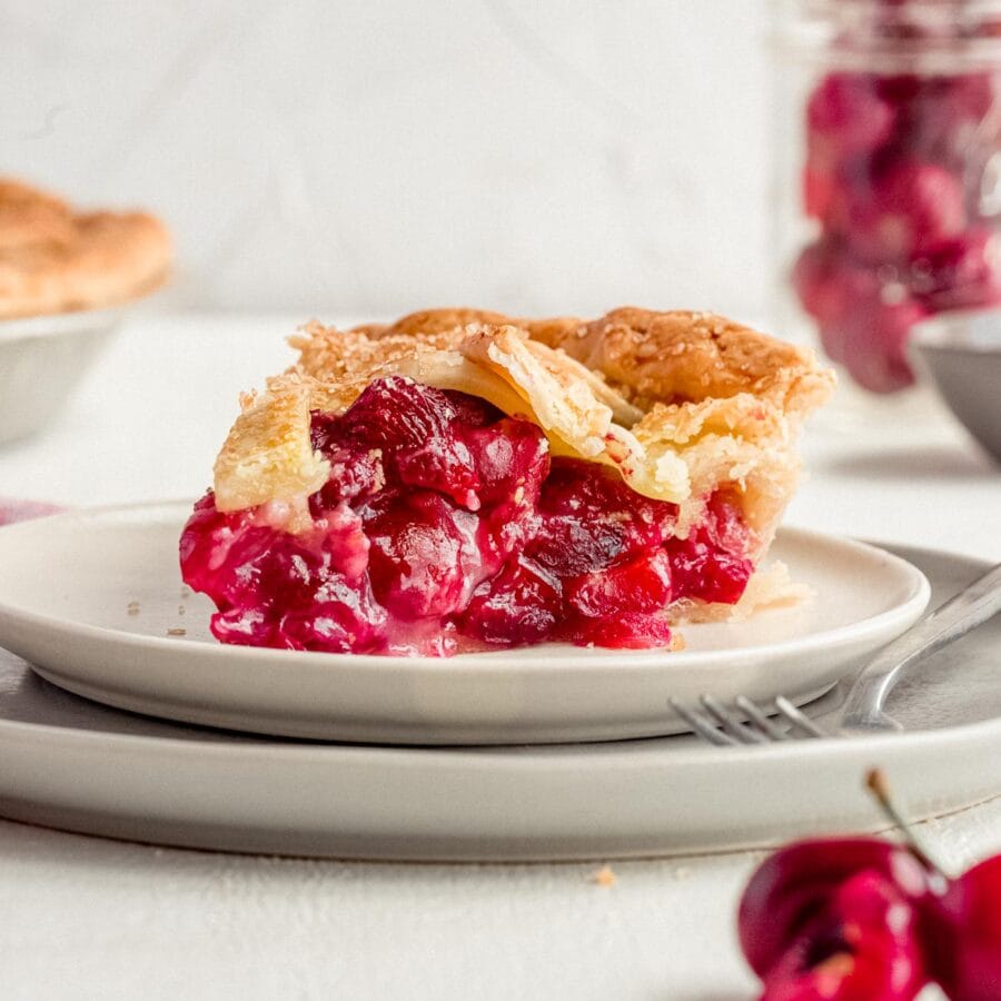 Cherry Pie slice on plate